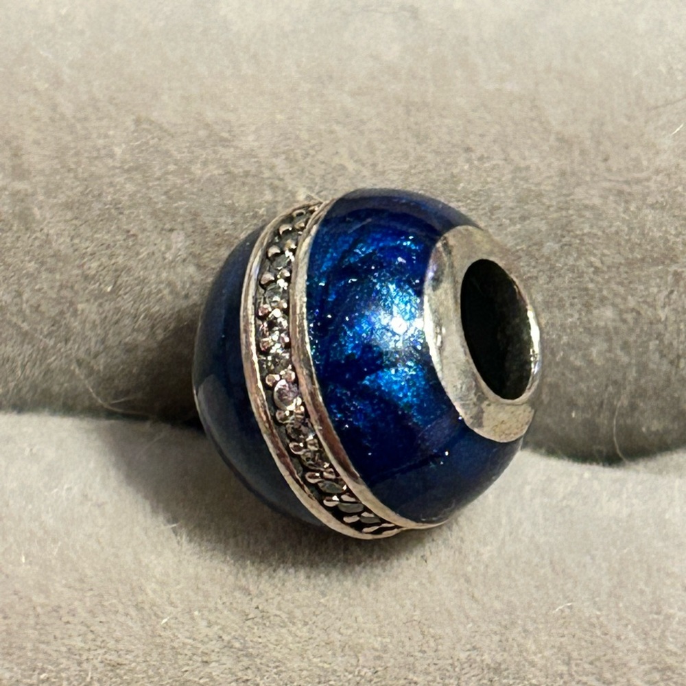 Authentic Pandora Blue Orbit Charm